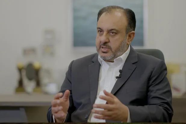 الرئيس التنفيذي لشركة «لومي» أظفر شكيل متحدثاً لـ«الشرق الأوسط» (الشرق الأوسط)