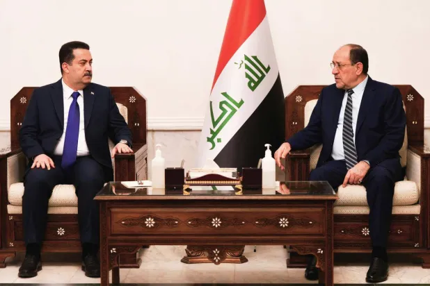 دیدار المالکی با السودانی  می 2023 (دفتر نخست وزیری عراق)