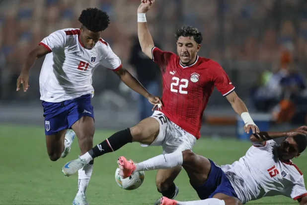 مصر هزمت الرأس الأخضر بثلاثية وتستعد لمواجهة بوتسوانا (أ.ب)