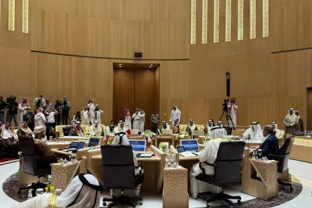 The foreign ministers of Gulf countries and Russia convene the GCC-Russia Joint Ministerial Meeting for Strategic Dialogue in Riyadh on Monday. (Asharq Al-Awsat) 