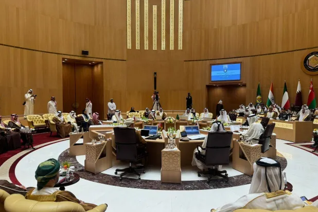 جانب من الاجتماع الوزاري المشترك للحوار الاستراتيجي بين مجلس التعاون الخليجي والهند (الشرق الأوسط)