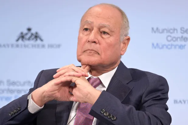 الأمين العام لجامعة الدول العربية أحمد أبو الغيط (د.ب.أ) 