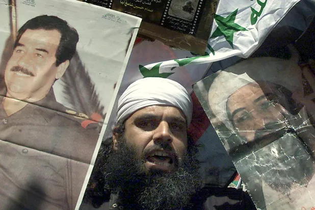 فشلت محاولتا التواصل بين نظام صدام وبن لادن لكن اتهامات التعاون طاردت العراق (أ.ف.ب)