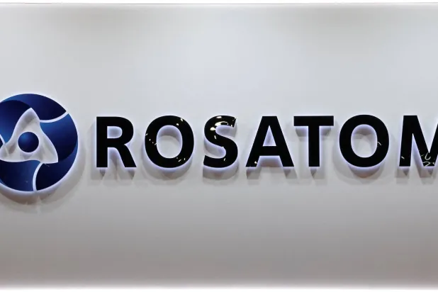 شعار شركة «روساتوم» الروسية (رويترز)