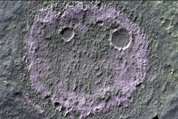 الصورة للمريخ التُقطت بواسطة مسبار تابع لوكالة الفضاء الأوروبية (وكالة الفضاء الأوروبية)