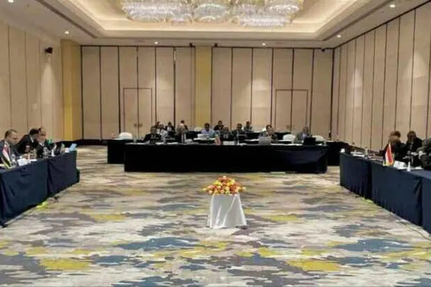 جانب من آخر جولة مفاوضات بشأن «سد النهضة» بين مصر والسودان وإثيوبيا في ديسمبر الماضي (الري المصرية)