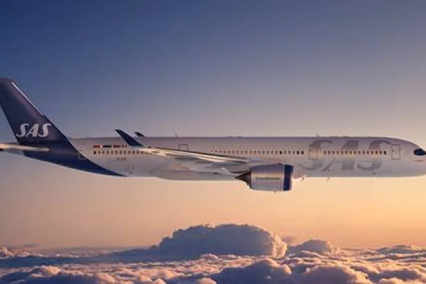 طائرة تابعة لشرطة طيران «إس إي إس» الإسكندنافية (من موقع شركة الطيران)