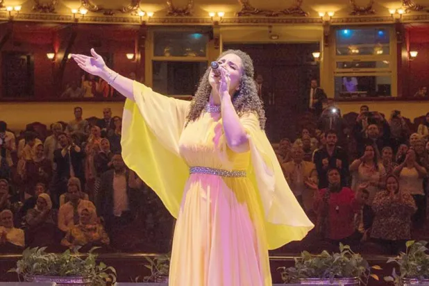 نسمة محجوب على خشبة مسرح سيد درويش (حسابها على {فيسبوك})