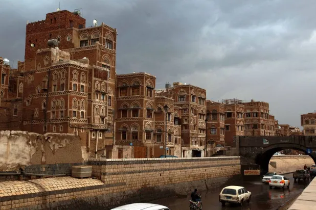 A photo of the historical buildings in Sana’a listed on UNESCO’s World Heritage list (AFP)