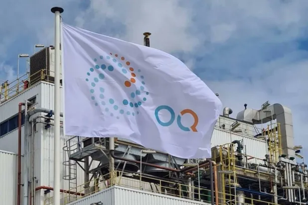 شعار شركة «أوكيو» العمانية في حقل غاز بالسلطنة (إكس)