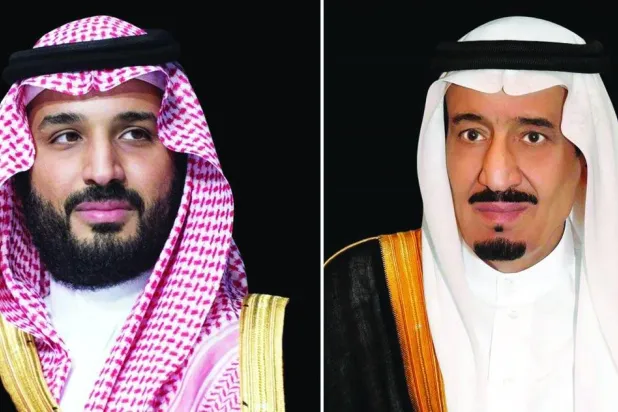 الملك سلمان بن عبد العزيز وولي العهد الأمير محمد بن سلمان (الشرق الأوسط)