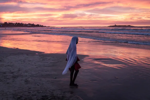 أحد سواحل العاصمة السنغالية داكار (أ.ف.ب)