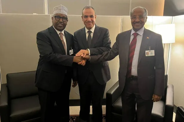 وزراء خارجية مصر والصومال وإريتريا يلتقون على هامش اجتماعات الأمم المتحدة بنيويورك (وزارة الخارجية المصرية)