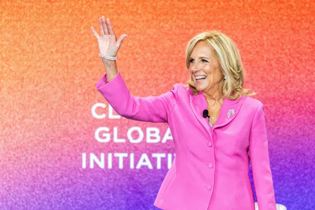 «السيدة الأولى» الأميركية جيل بايدن (أ.ف.ب)