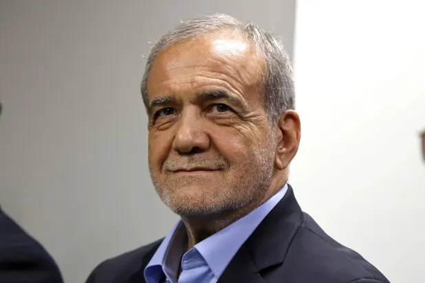 الرئيس الإيراني مسعود بيزشكيان (ا.ف.,ب)