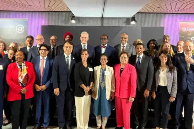 المشاركون في اجتماع مجلس قيادة التحالف الدولي للطاقة من أجل الناس والكوكب GEAPP في نيويورك (الشرق الأوسط)