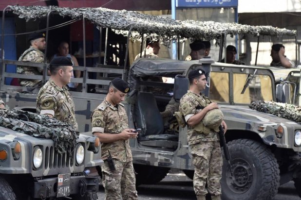 A Lebanese Army patrol. (EPA)
