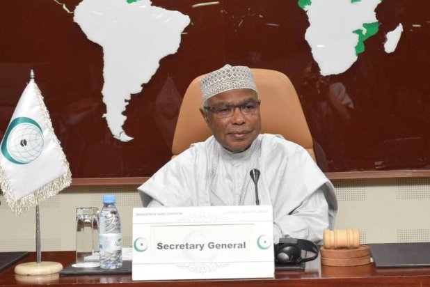 Secretary General of the Organization of Islamic Cooperation (OIC) Hissein Brahim Taha. (Asharq Al-Awsat)