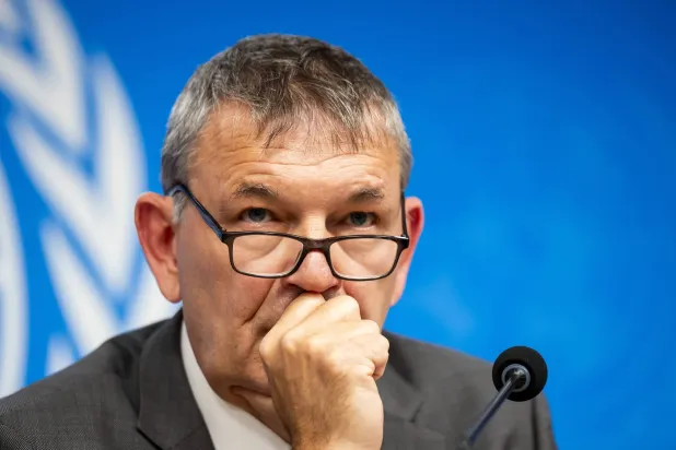 مفوض وكالة الأمم المتحدة لغوث وتشغيل اللاجئين الفلسطينيين (الأونروا) فيليب لازاريني (إ.ب.أ)