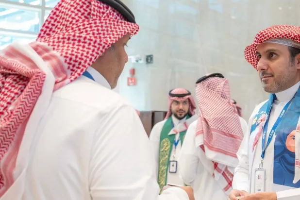 صورة الرئيس التنفيذي الجديد لـ«سمة» سلطان القديري في أثناء احتفالات «اليوم الوطني السعودي 2024» المقام في مقر الشركة (لينكدإن)