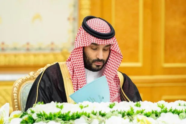 ولي العهد رئيس مجلس الوزراء الأمير محمد بن سلمان بن عبد العزيز خلال ترؤسه لمجلس الوزراء (الشرق الأوسط)