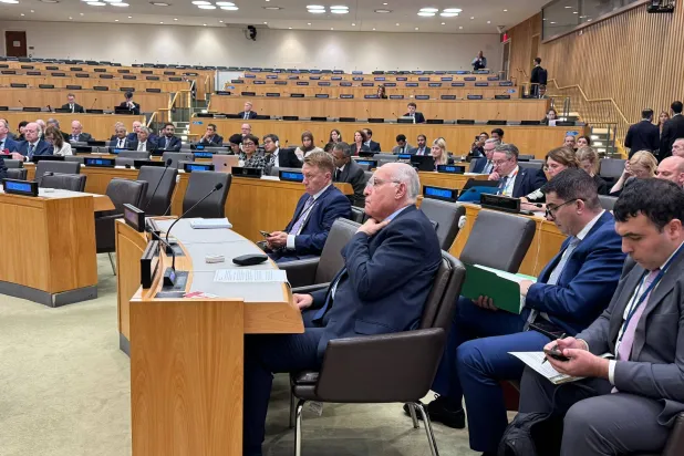 الوفد الجزائري خلل مشاركته في اجتماعات الجمعية العامة (الخارجية الجزائرية)