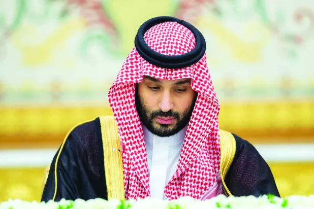 
الأمير محمد بن سلمان ولي العهد السعودي لدى ترؤسه جلسة مجلس الوزراء في الرياض أمس (واس)