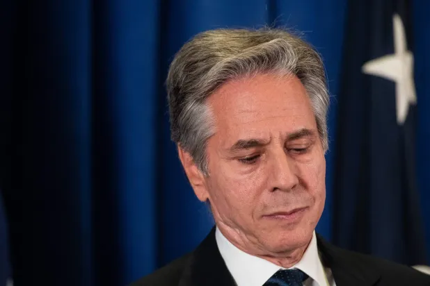 وزير الخارجية الأميركي أنتوني بلينكن في نيويورك (أ.ف.ب)