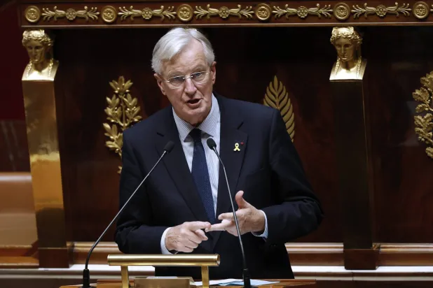 رئيس الحكومة الفرنسية ميشال بارنييه (إ.ب.أ)