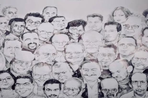 أحد أعمال متحف الكاريكاتير للفنان مصطفى حسين  (الجمعية المصرية للكاريكاتير)