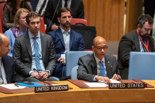 السفير روبرت وود نائب المندوبة الأميركية لدى الأمم المتحدة (حساب البعثة الأميركية لدى الأمم المتحدة على منصة «إكس»)