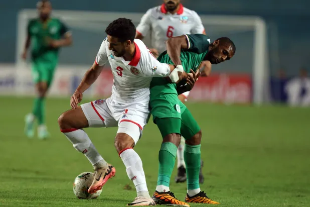 من المباراة التي خسرتها تونس امام جزر القمر (إ.ب.أ)