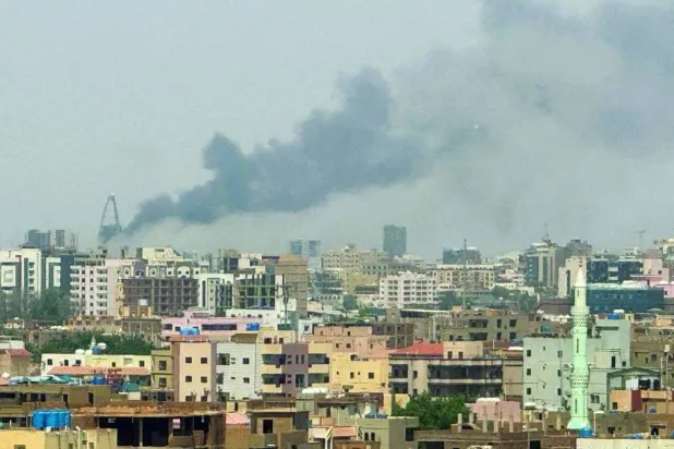 Smoke billows from fighting between the Sudanese army and Rapid Support Forces in Khartoum in September. (Reuters file)