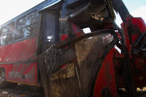  Mısır'da daha önce yaşanan bir otobüs kazası (Arşiv- Reuters)