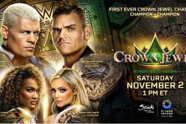 عرضي كراون جول و دبليو دبليو اي راو بالرياض الشهر المقبل (موسم الرياض)