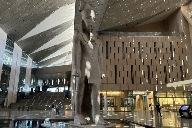 المتحف المصري الكبير يتضمن العديد من القطع الأثرية الفريدة (الشرق الأوسط)