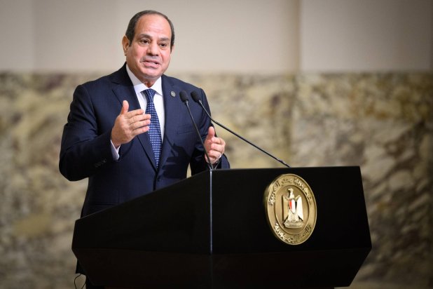 FILED - 11 September 2024, Egypt, Cairo: Egyptian President Abdel Fattah al-Sisi speaks during a press conference with German President Frank-Walter Steinmeier after their meeting at Ittihadiya Palace. Photo: Bernd von Jutrczenka/dpa