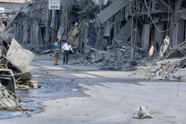 Significant destruction in Nabatieh, southern Lebanon, following Israeli airstrikes (AFP)