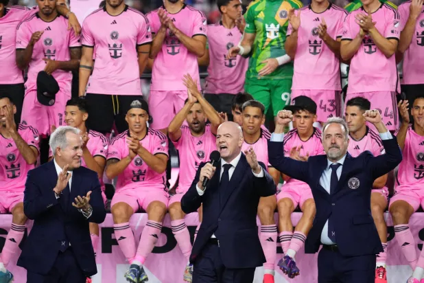 جياني إنفانتينو أعلن عقب فوز إنتر ميامي مشاركة الفريق في مونديال الأندية (أ.ف.ب)