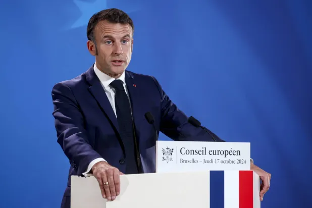 الرئيس الفرنسي إيمانويل ماكرون (إ.ب.أ)