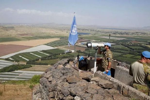 منطقة فض الاشتباك في الجولان بين سوريا وإسرائيل (أرشيفية - رويترز)