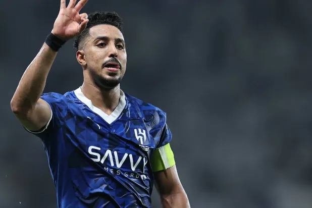 سالم الدوسري توّج نجوميته بتسجيل 3 أهداف (تصوير: سعد العنزي)