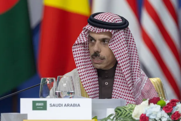 الأمير فيصل بن فرحان خلال مشاركته في قمة «بريكس بلس 2024» بمدينة قازان الروسية (الخارجية السعودية)