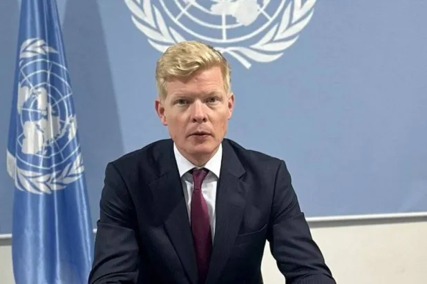 UN envoy Hans Grundberg (Asharq Al-Awsat)