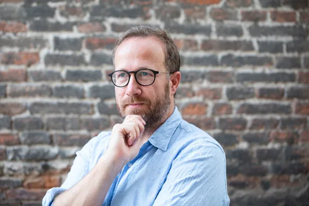 İzlandalı yazar Andri Snaer Magnason, Mantova, İtalya, 10 Eylül 2021 (Getty Images)