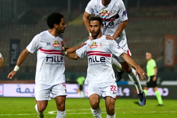 لاعبو الزمالك يحتفلون بانطلاقة فريقهم في الدوري (نادي الزمالك)