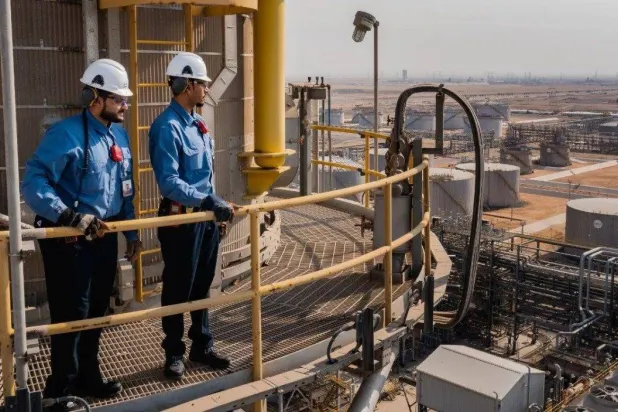 مهندسان في «لوبريف» خلال أداء مهام عملهما (الشركة)