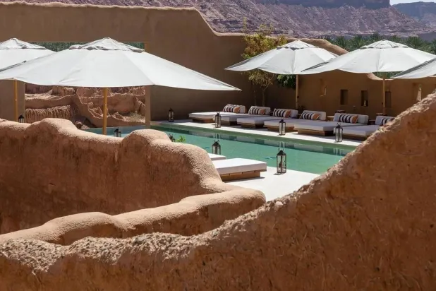 أحد منتجعات محافظة العلا غرب السعودية (الشرق الأوسط)