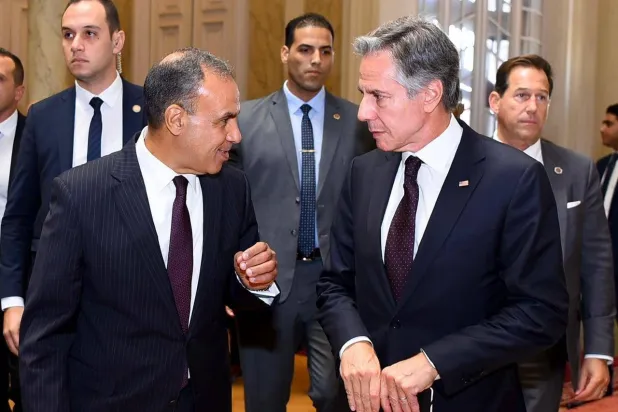 وزير الخارجية المصري بدر عبد العاطي ونظيره الأميركي أنتوني بلينكن (الخارجية المصرية)