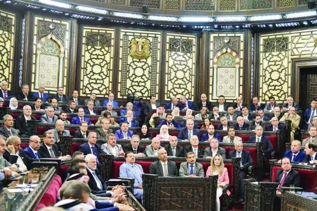 جلسة مجلس الشعب السوري الأربعاء (سانا)